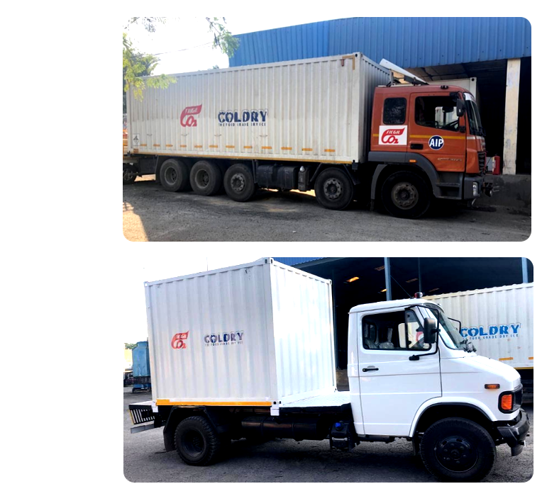 Dry Ice cold chain transportation